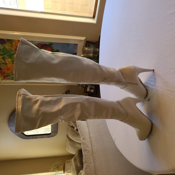 OTK White Boots - Picture 2 of 6